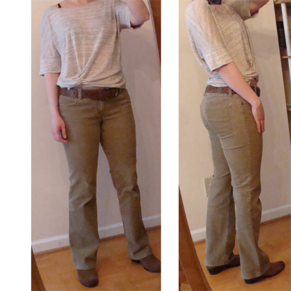 tight corduroy pants